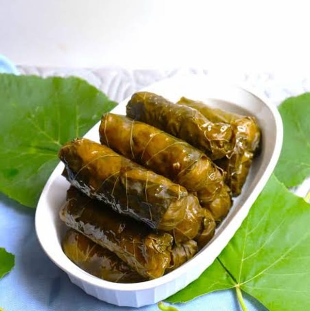 Stuffed Grape Leaves.